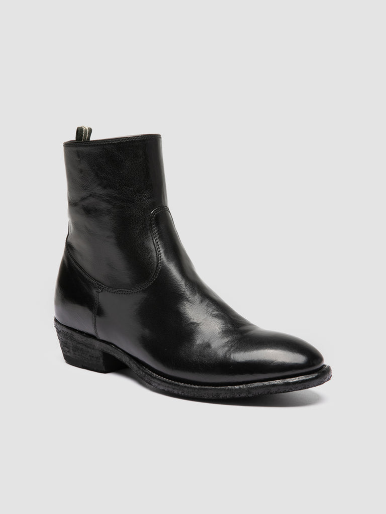 SONEGAL DD 003 - Black Leather Zip Boots