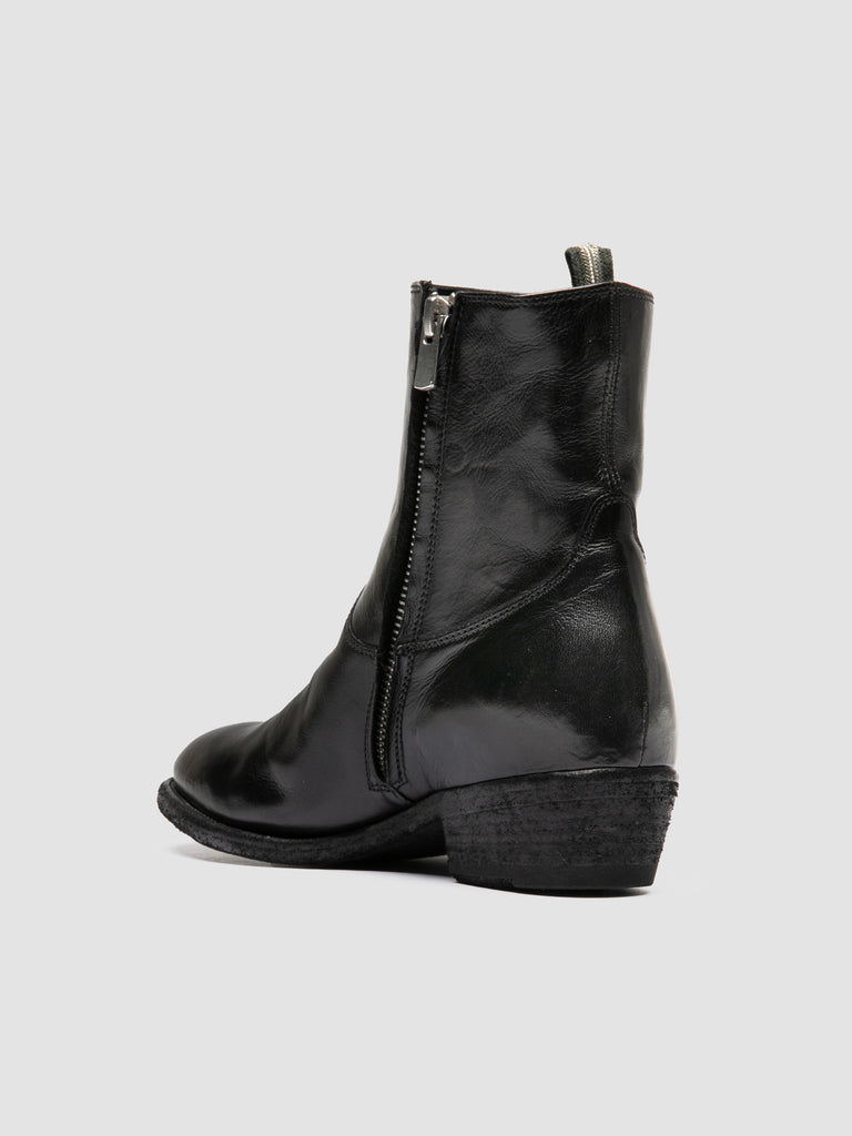 SONEGAL DD 003 - Black Leather Zip Boots