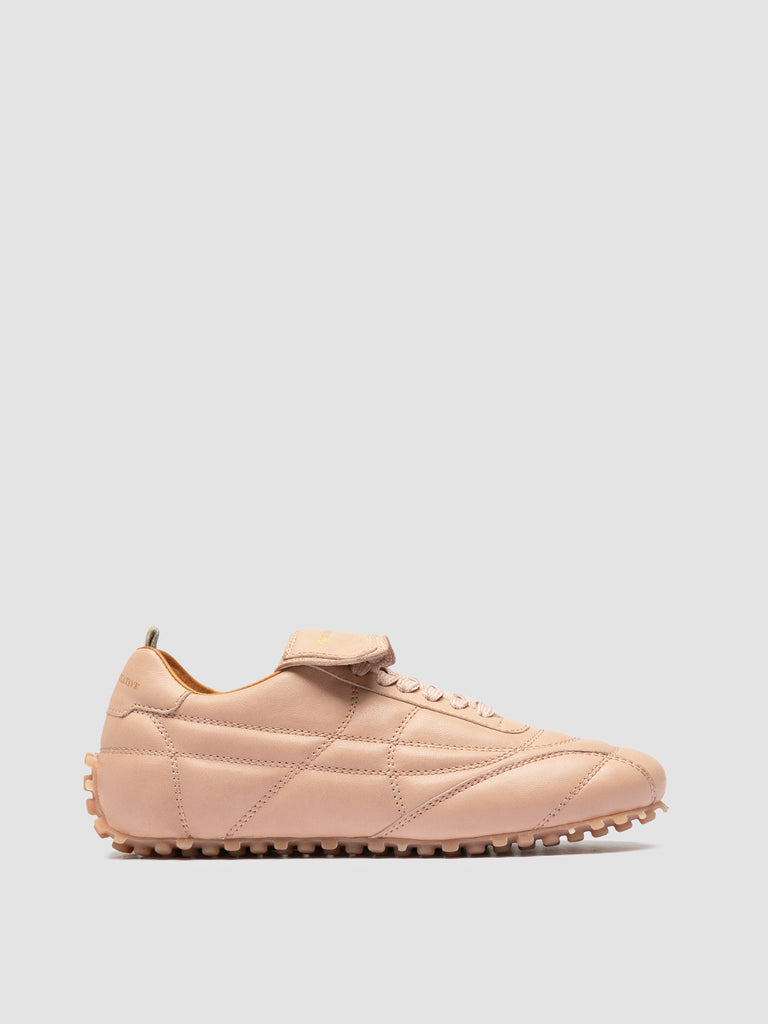 STRIKER 101 - Rose Leather Low Top Sneakers