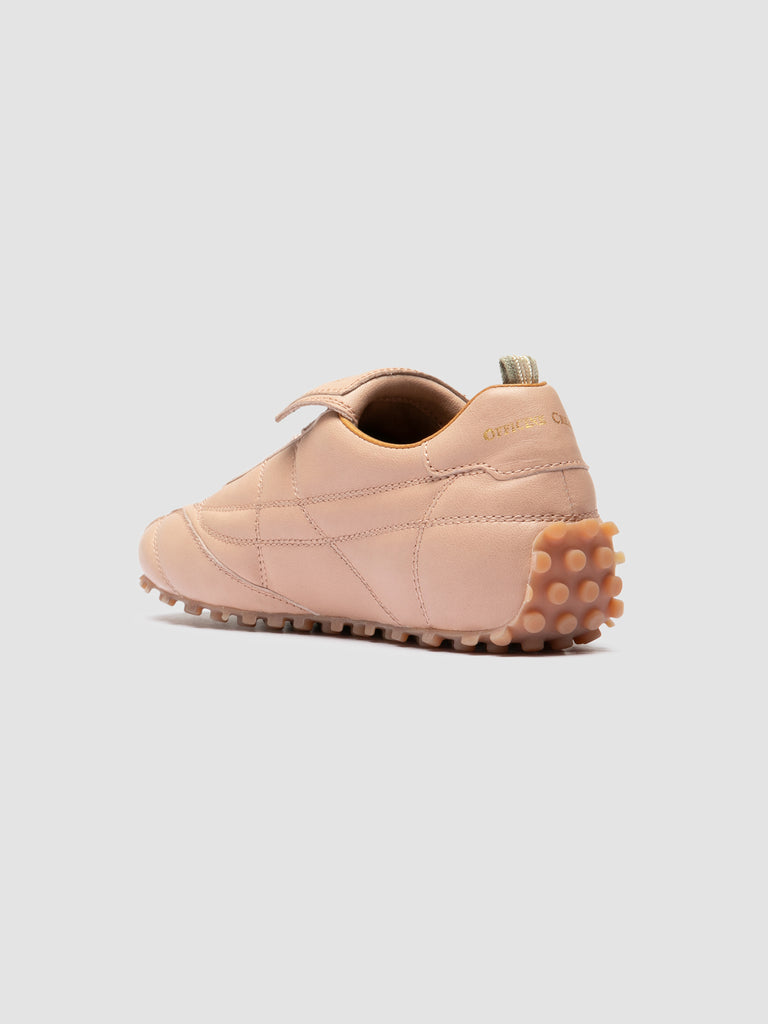 STRIKER 101 - Rose Leather Low Top Sneakers