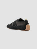 SUBSIDE 102 - Black Leather and Suede Low-Top Sneakers - thumb image 4,side view