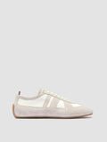 SUBSIDE 102 - White Leather and Suede Low-Top Sneakers - thumb image 1,side view