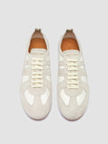 SUBSIDE 102 - White Leather and Suede Low-Top Sneakers - thumb image 2,side view