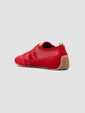 SUBSIDE 102 - Red Leather and Suede Low-Top Sneakers - thumb image 4,side view