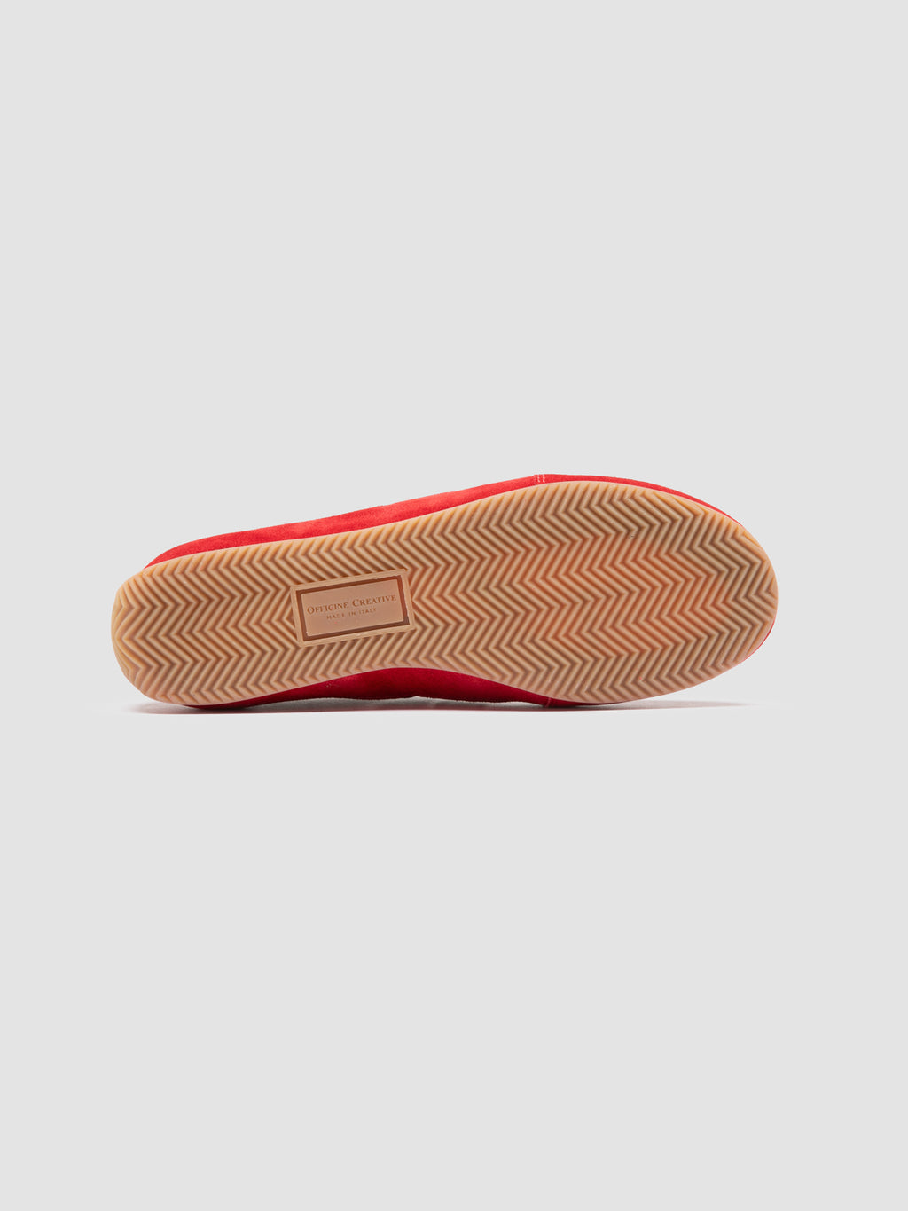 SUBSIDE 102 - Red Leather and Suede Low-Top Sneakers - image 5,side view