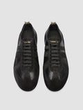 SUBSIDE 104_W - Black Suede and Leather Low Top Sneakers - thumb image 2,side view