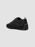 SUBSIDE 104_W - Black Suede and Leather Low Top Sneakers - thumb image 4,side view
