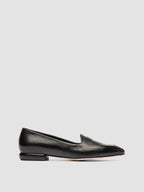 SUE 009 - Black leather Penny Loafers