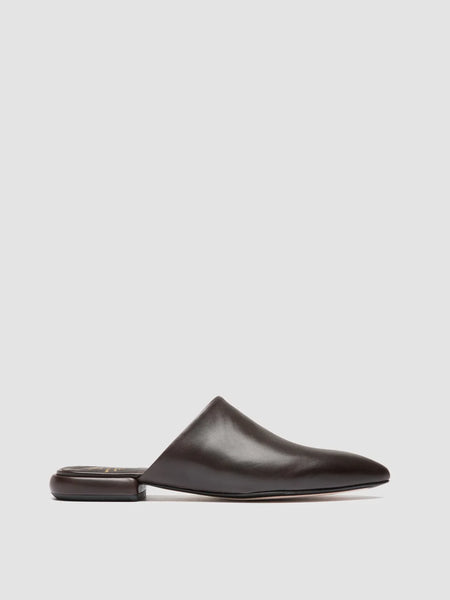 SUE 014 - Brown Leather Mule Sandals – Officine Creative
