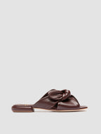 SUKI 007 - Burgundy Leather Slide Sandals