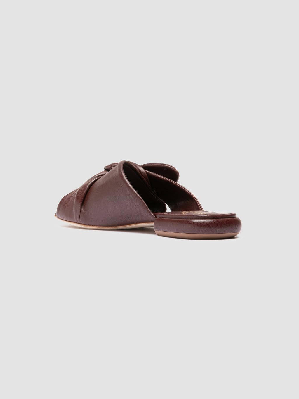 SUKI 007 - Burgundy Leather Slide Sandals - image 4,side view