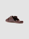 SUKI 007 - Burgundy Leather Slide Sandals - thumb image 4,side view