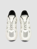 SUPURBIA 101 - White Leather & Mesh Low Top Sneakers