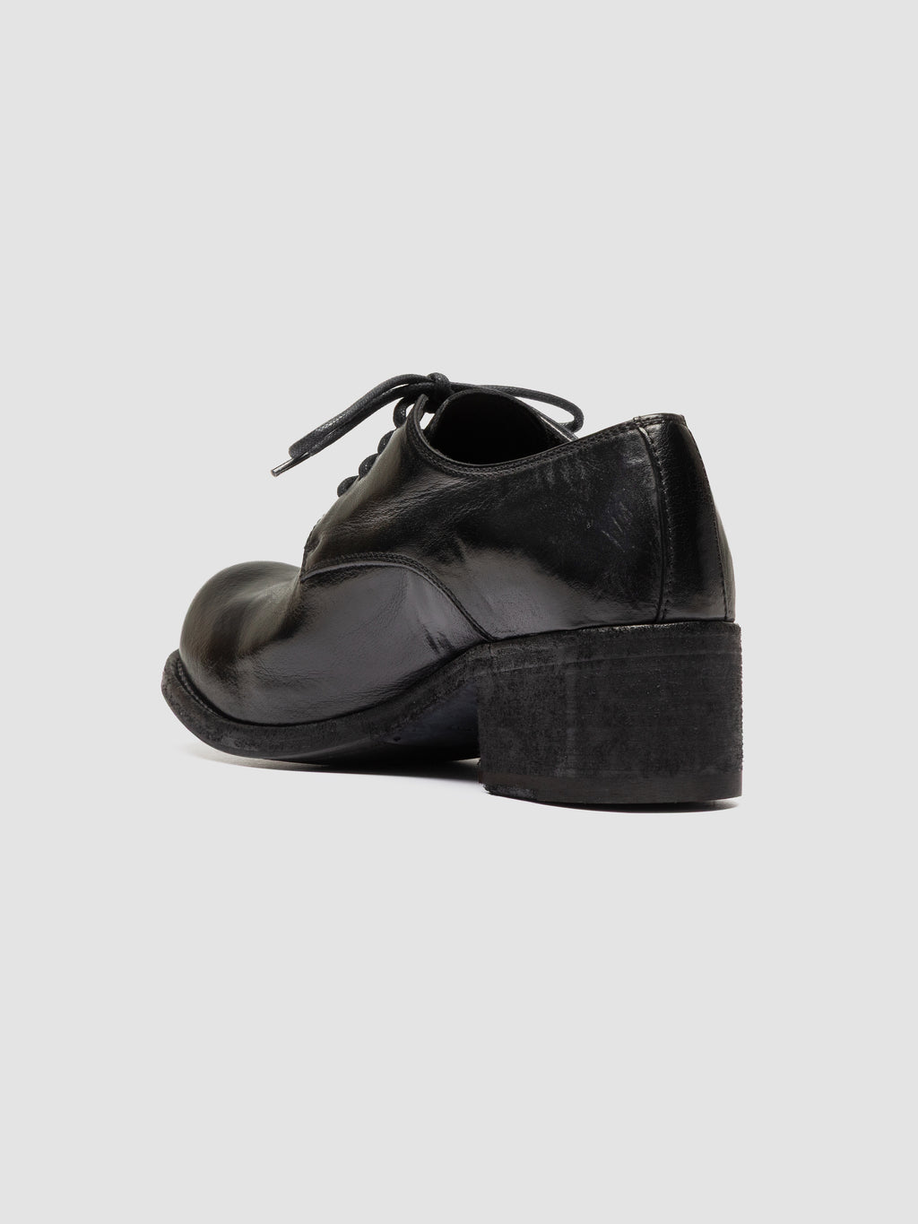 THUBBLE 101 - Schwarze Derby-Schuhe aus Leder - image 4,side view