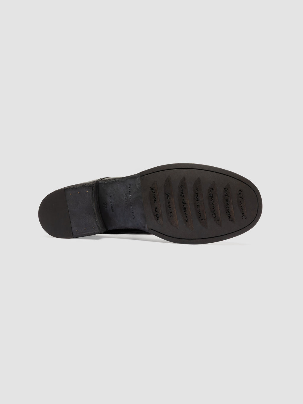 THUBBLE 101 - Schwarze Derby-Schuhe aus Leder - image 5,side view