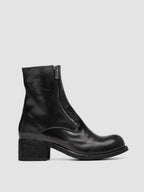 THUBBLE 105 - Schwarze Lederstiefel mit Reißverschluss