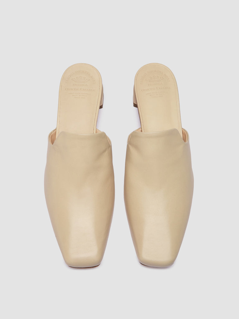 TRINITY 003 - Ivory Leather Sandals