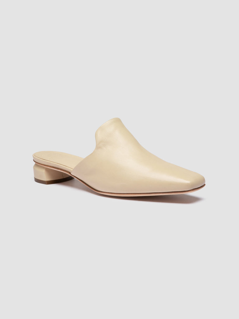 TRINITY 003 - Ivory Leather Sandals