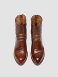 WADE 002 - Brown Leather Zipped Boots - thumb image 2,side view