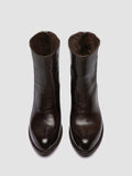 WADE 013 - Brown Leather Zipped Boots - thumb image 2,side view