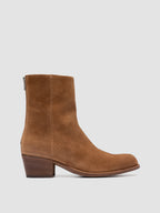 WADE 013 - Braune Wildlederstiefel mit Reißverschluss