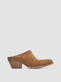 WANDA DD 101 - Brown Suede Mule Sandals - thumb image 1,side view