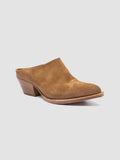 WANDA DD 101 - Brown Suede Mule Sandals - thumb image 3,side view