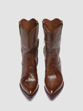 WANDA DD 110 - Brown Leather Zip Boots - thumb image 2,side view