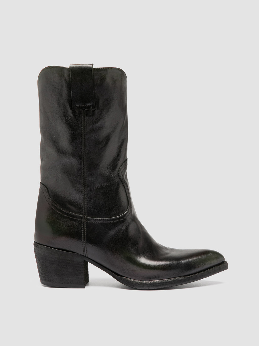 WANDAL DD/104 - Black Leather Zip Boots - image 1,side view