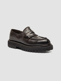 WISAL DD 101 - Brown Leather Penny Loafers - thumb image 3,side view