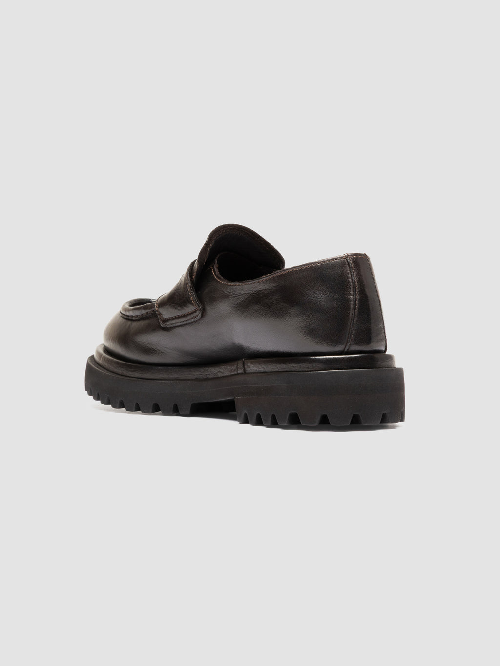 WISAL DD 101 - Brown Leather Penny Loafers - image 4,side view