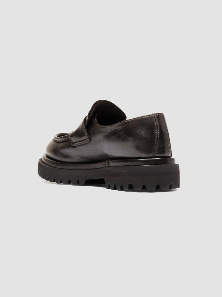 WISAL DD 101 - Brown Leather Penny Loafers