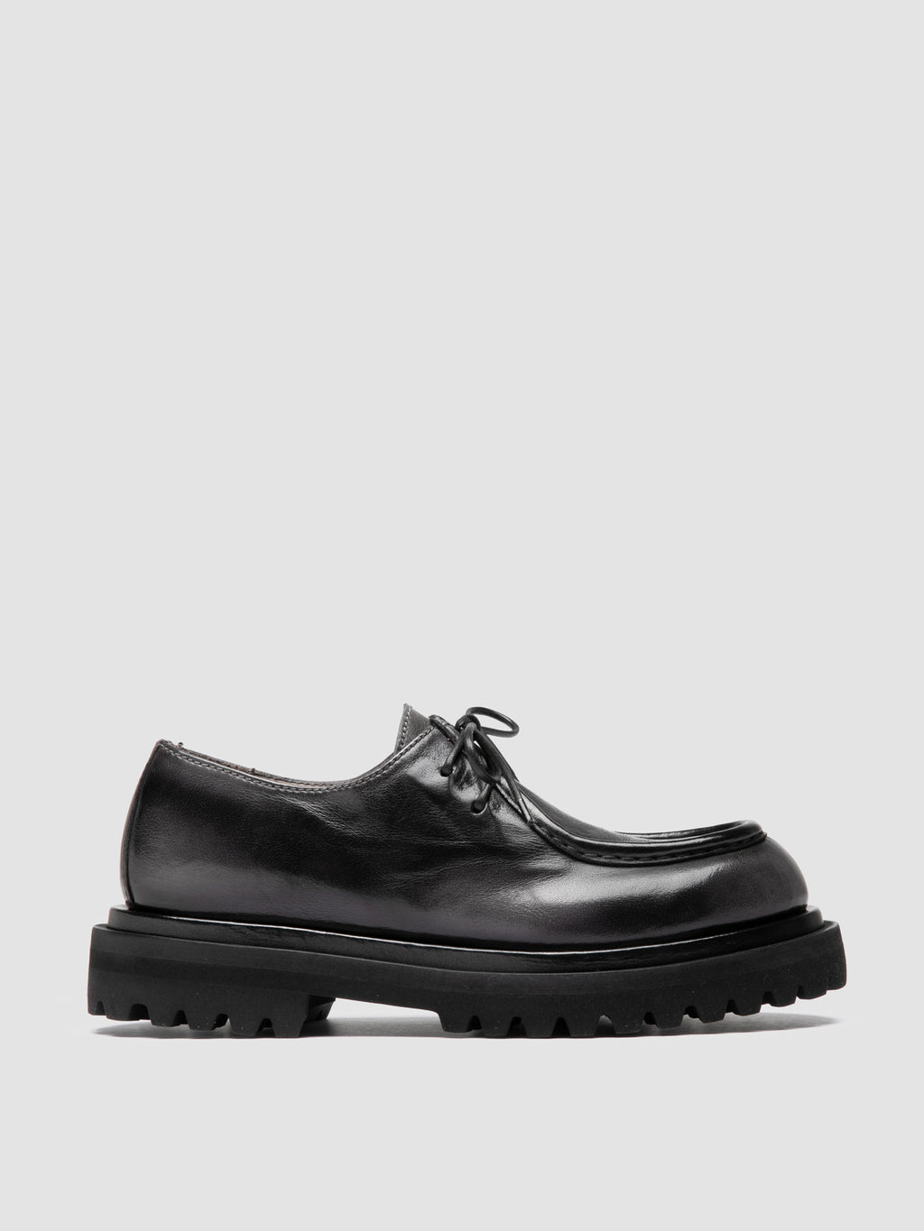 WISAL DD 125 - Black Leather Derby Shoes - image 1,side view