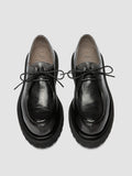 WISAL DD 125 - Black Leather Derby Shoes - thumb image 2,side view