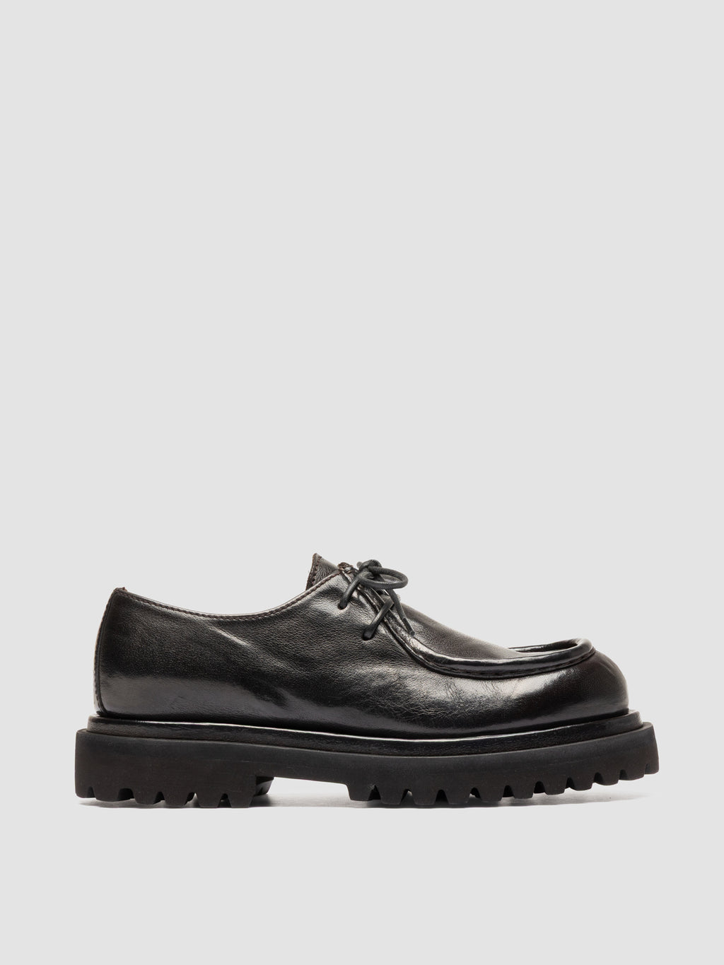 WISAL DD 125 - Brown Leather Derby Shoes - image 1,side view