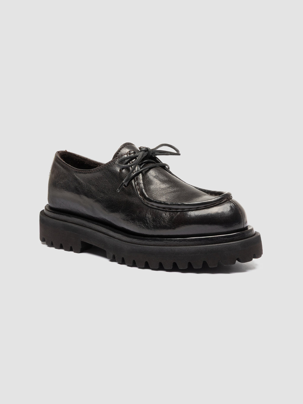 WISAL DD 125 - Brown Leather Derby Shoes - image 3,side view