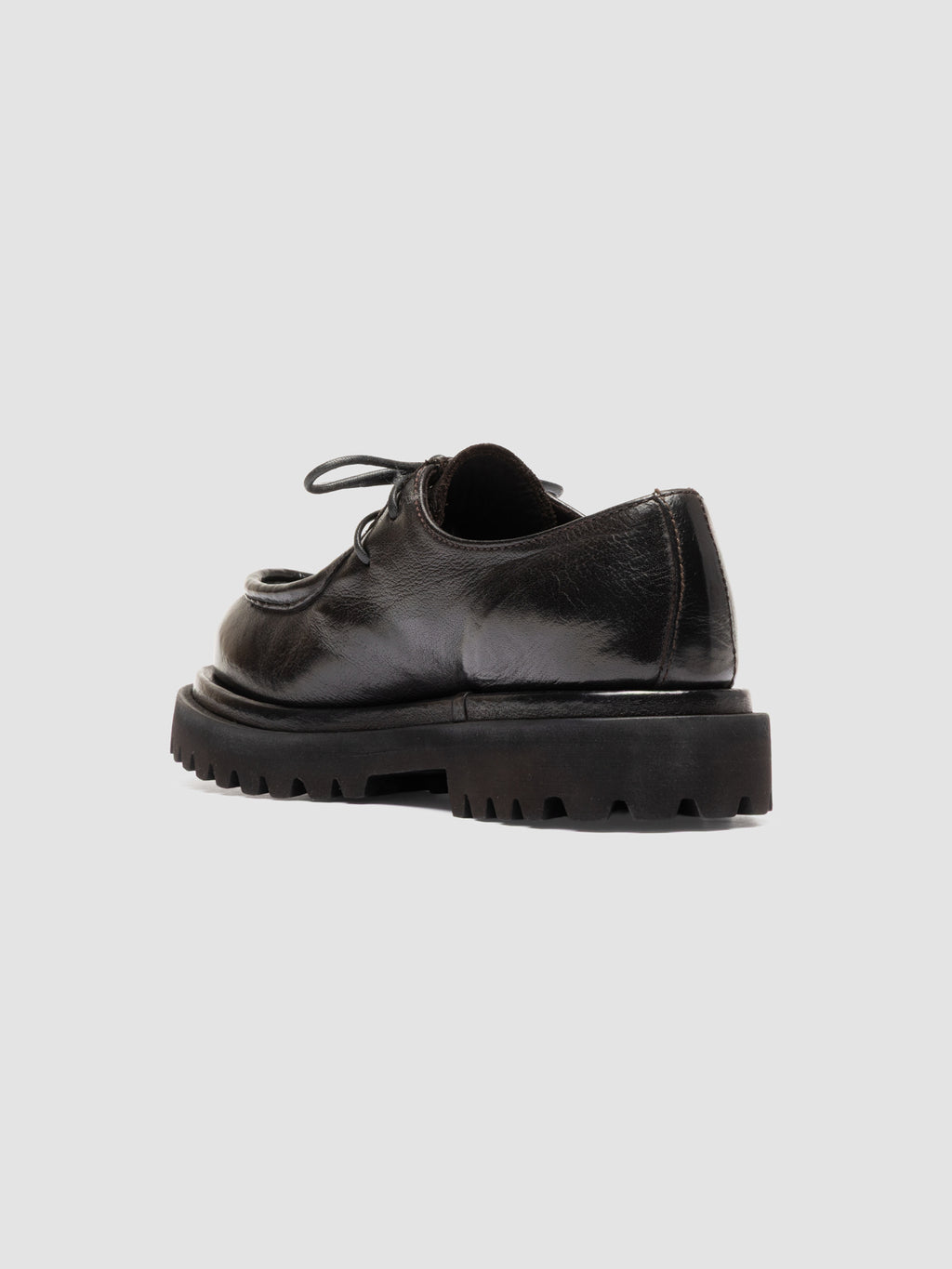WISAL DD 125 - Brown Leather Derby Shoes - image 4,side view