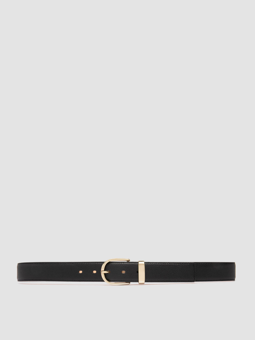 OC STRIP 100 - Schwarzer Ledergürtel - image 1,side view