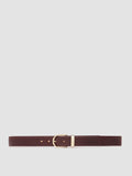 OC STRIP 100 - Burgunderroter Ledergürtel - thumb image 1,side view