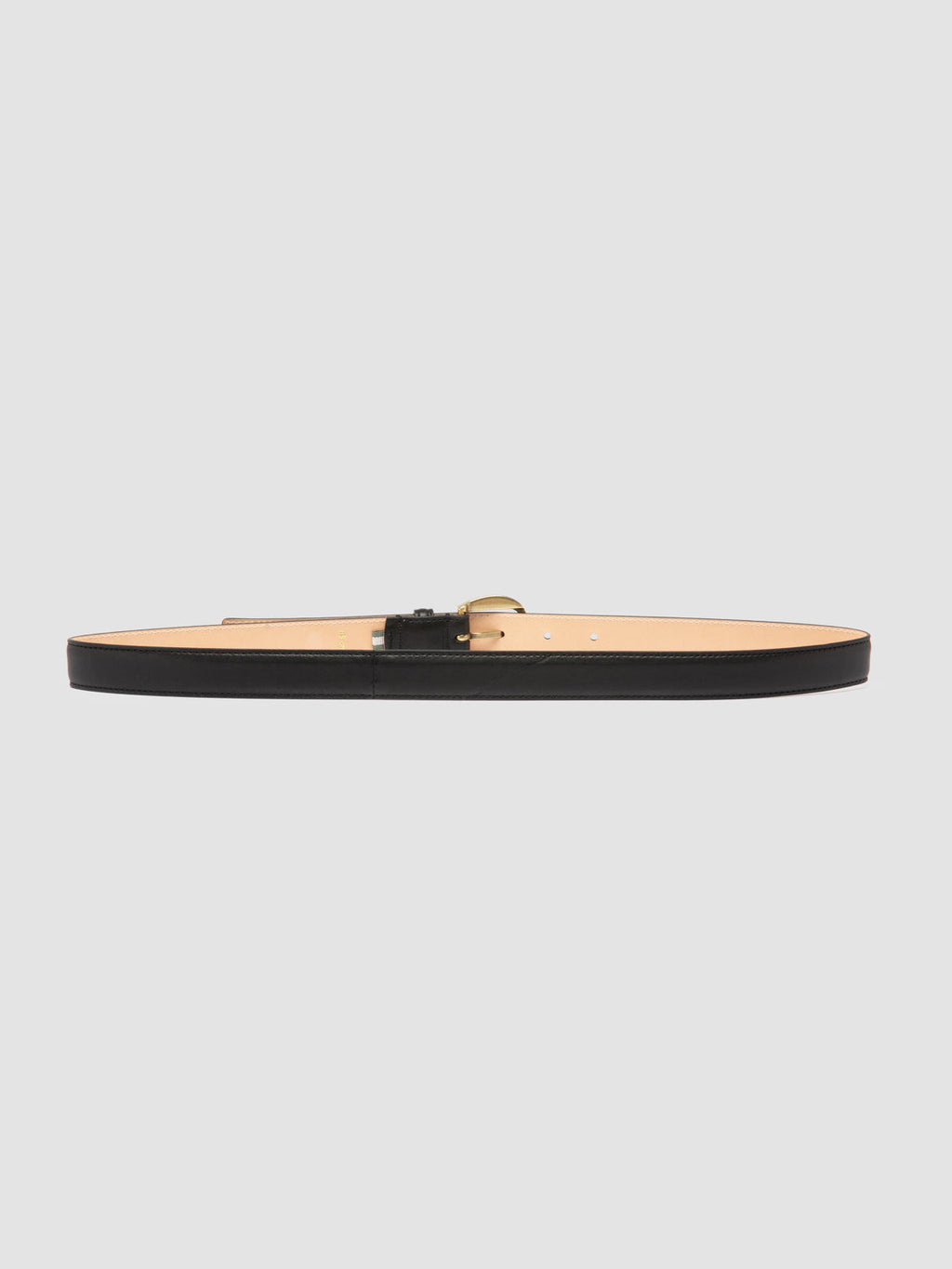 OC STRIP 102 - Black Leather Belt - image 3,side view