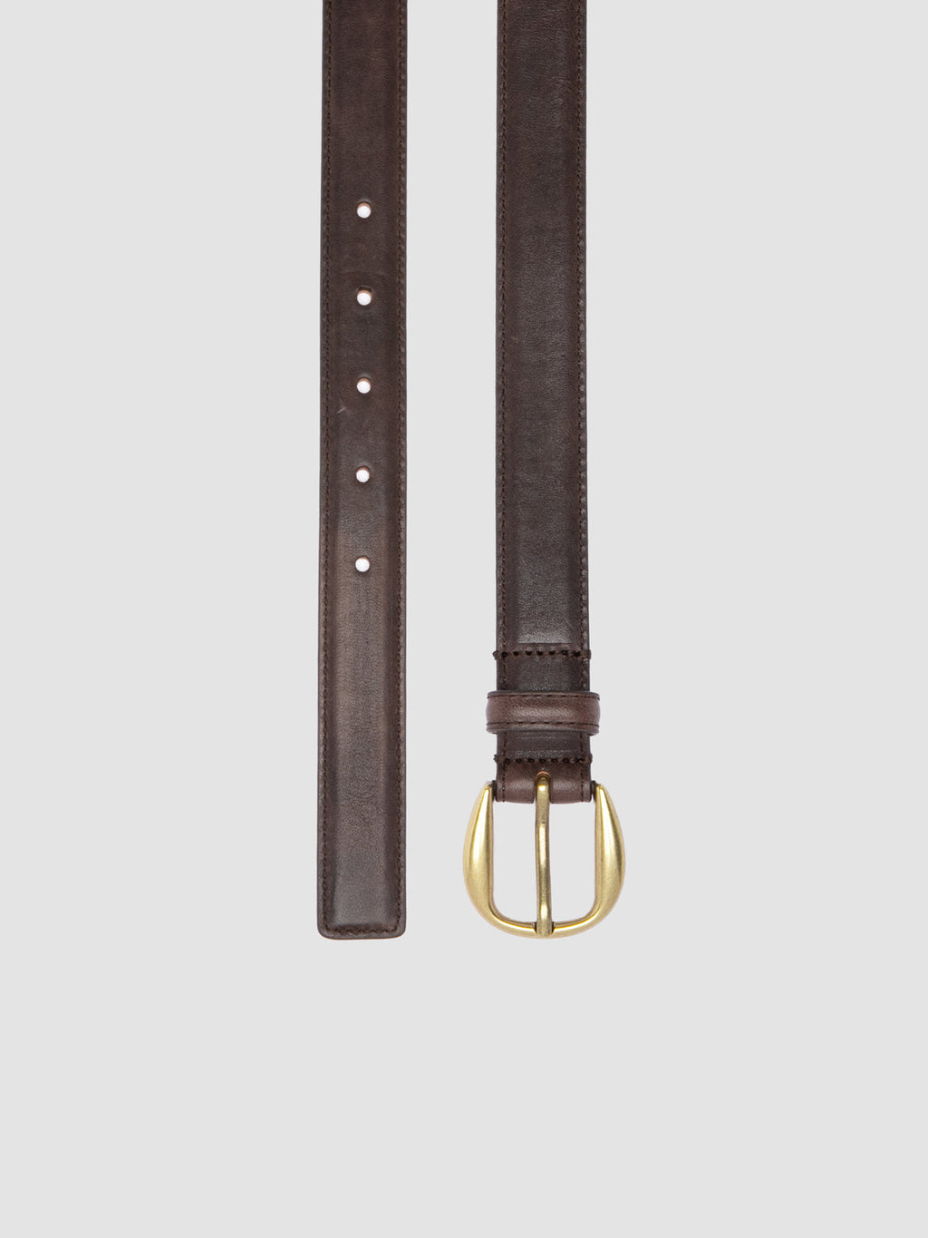OC STRIP 102 - Brown Leather Belt - image 2,side view