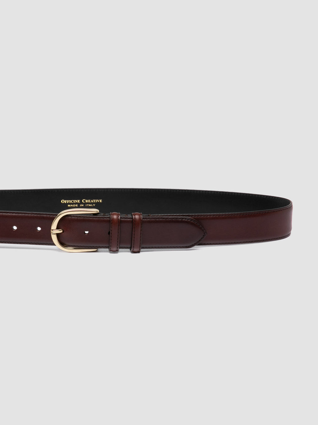 OC STRIP 105 - Brown Leather Belt - image 4,side view