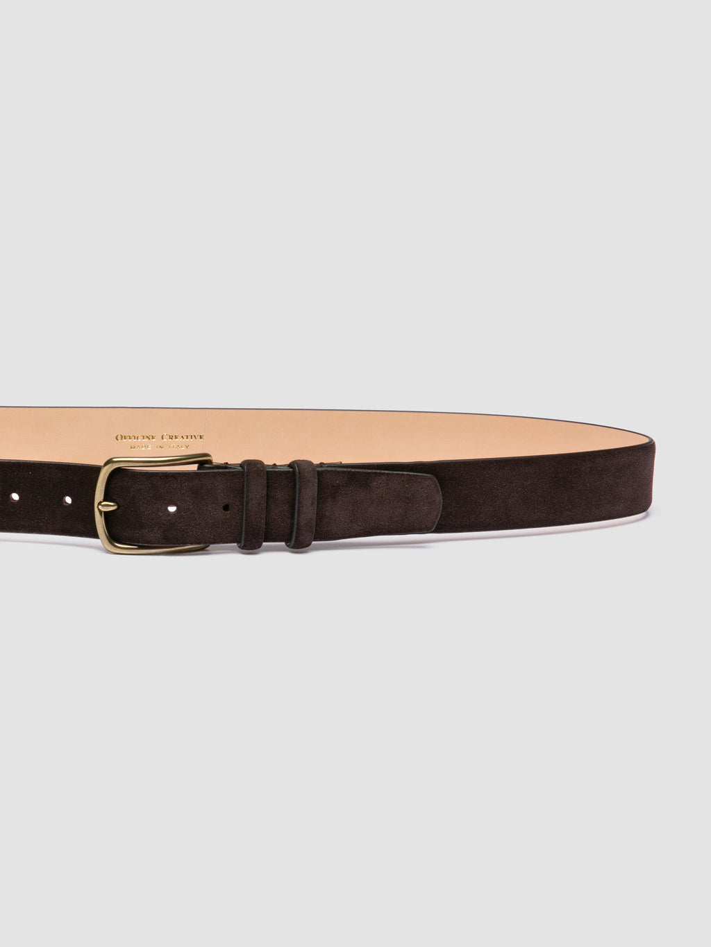 OC STRIP 33 - Brown Suede belt - image 4,side view