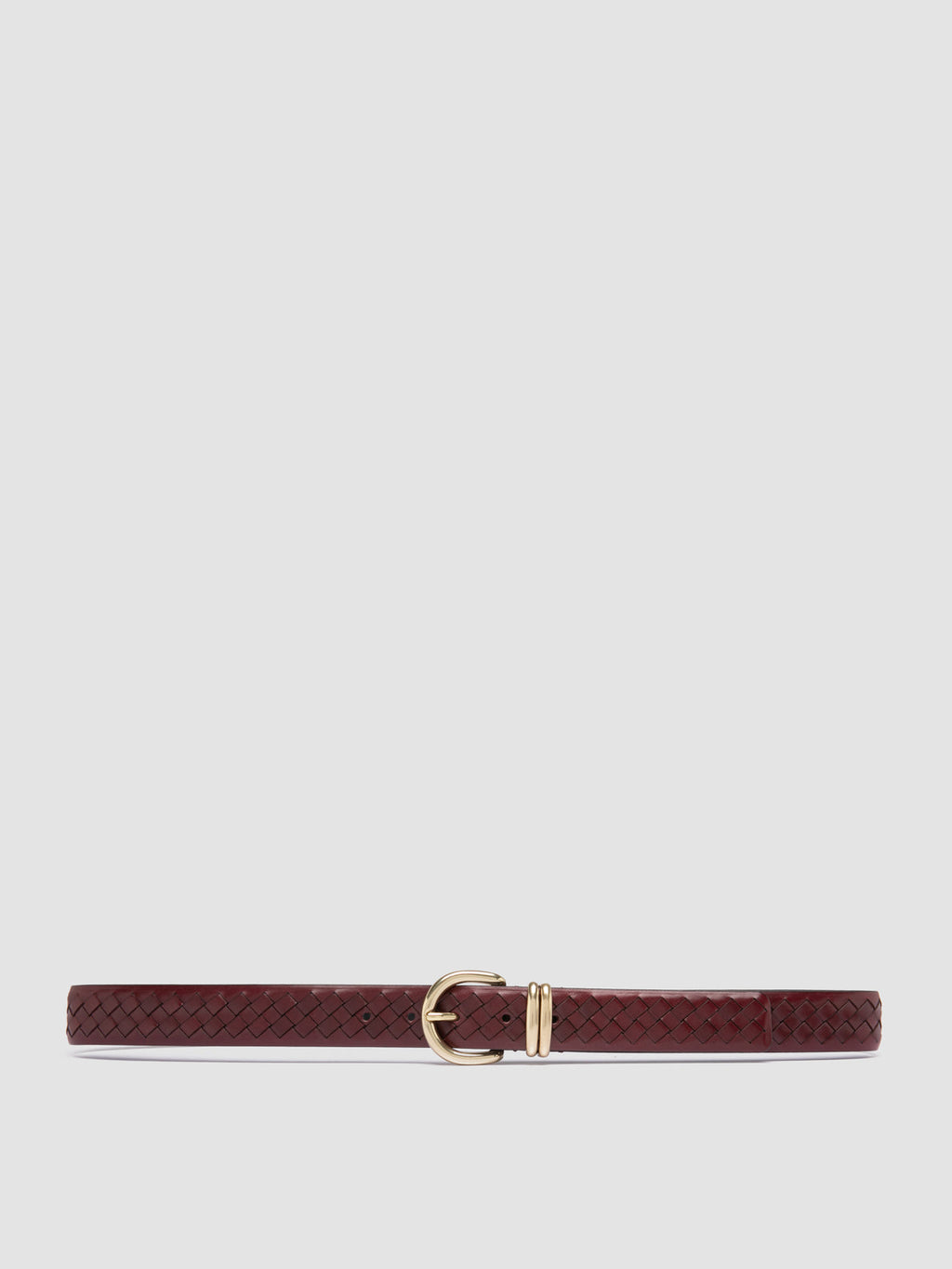 OC STRIP 46 - Burgunderroter Ledergürtel - image 1,side view