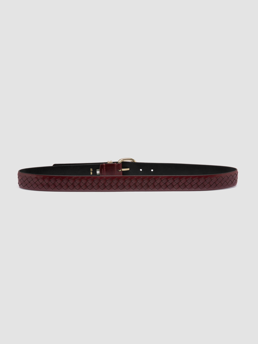 OC STRIP 46 - Burgunderroter Ledergürtel - image 3,side view