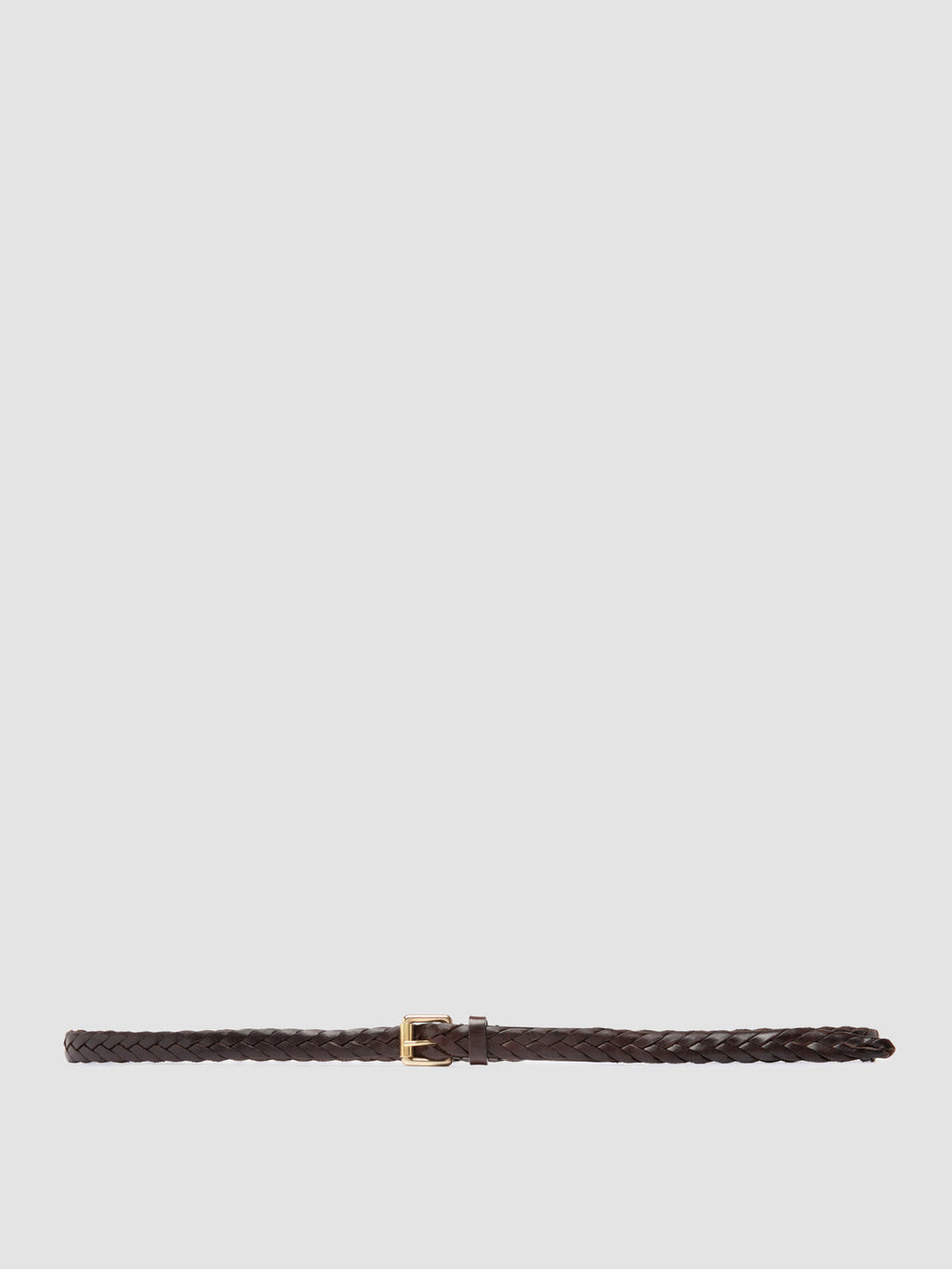 OC STRIP 064 - Brown Woven Leather Belt - image 1,side view