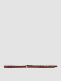 OC STRIP 064 - Brauner Gürtel aus gewebtem Leder - thumb image 1,side view