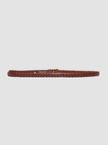 OC STRIP 064 - Brauner Gürtel aus gewebtem Leder - thumb image 3,side view