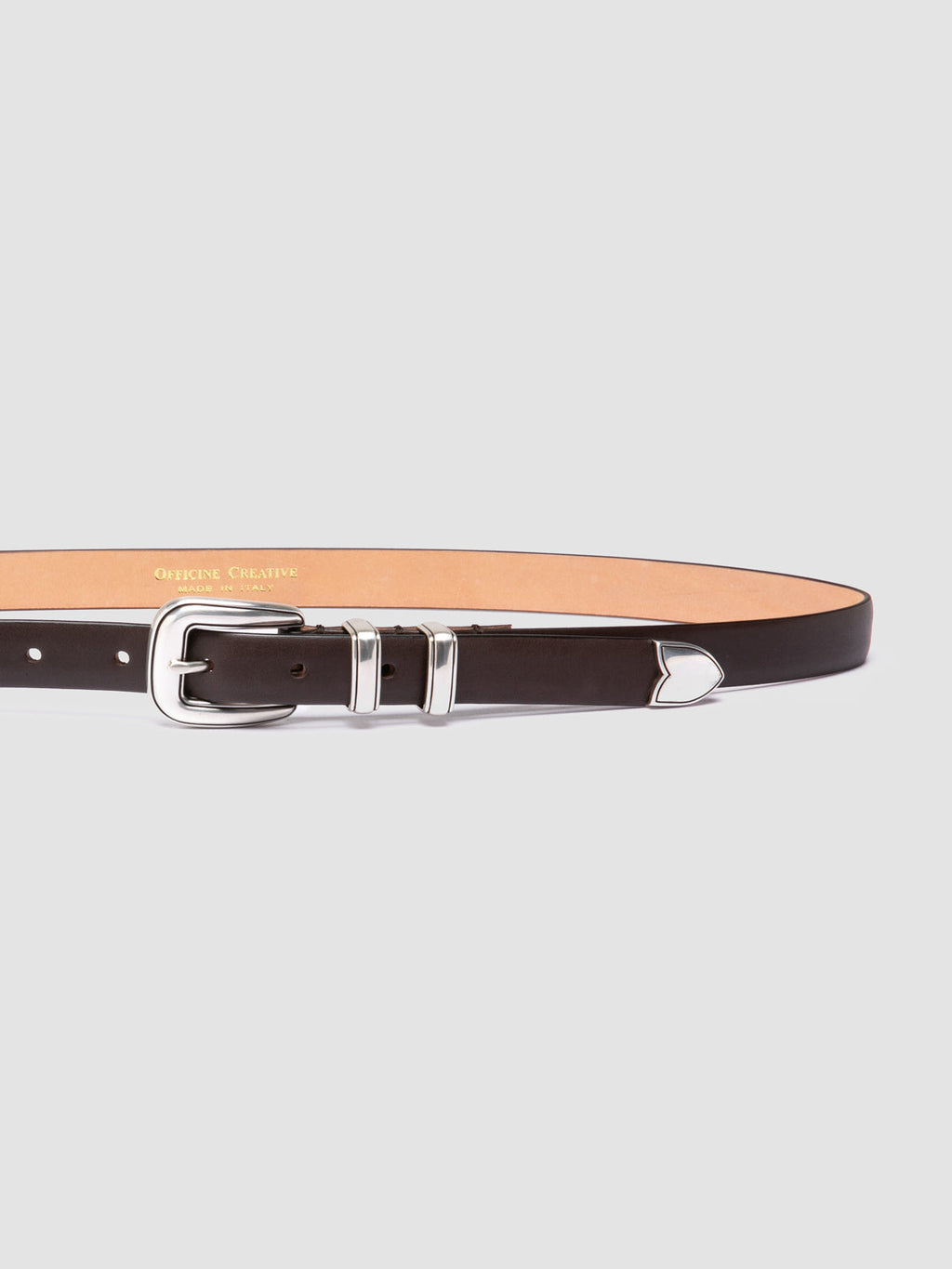 OC STRIP 091 - Brown Leather Belt - image 4,side view