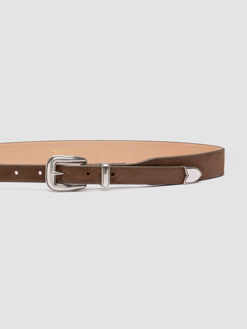 OC STRIP 092 - Brown Suede Belt Officine Creative - 4